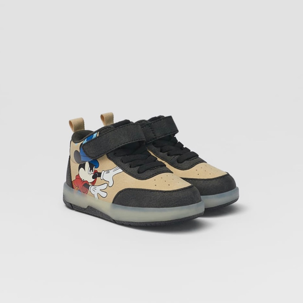 Zara Disney Mickey Mouse High Tops Toddler sz 10.5